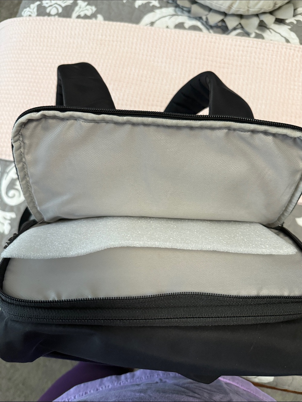 Tumi Black “Leigh” Nylon Convertible Sling Backpack - Picture 7 of 8